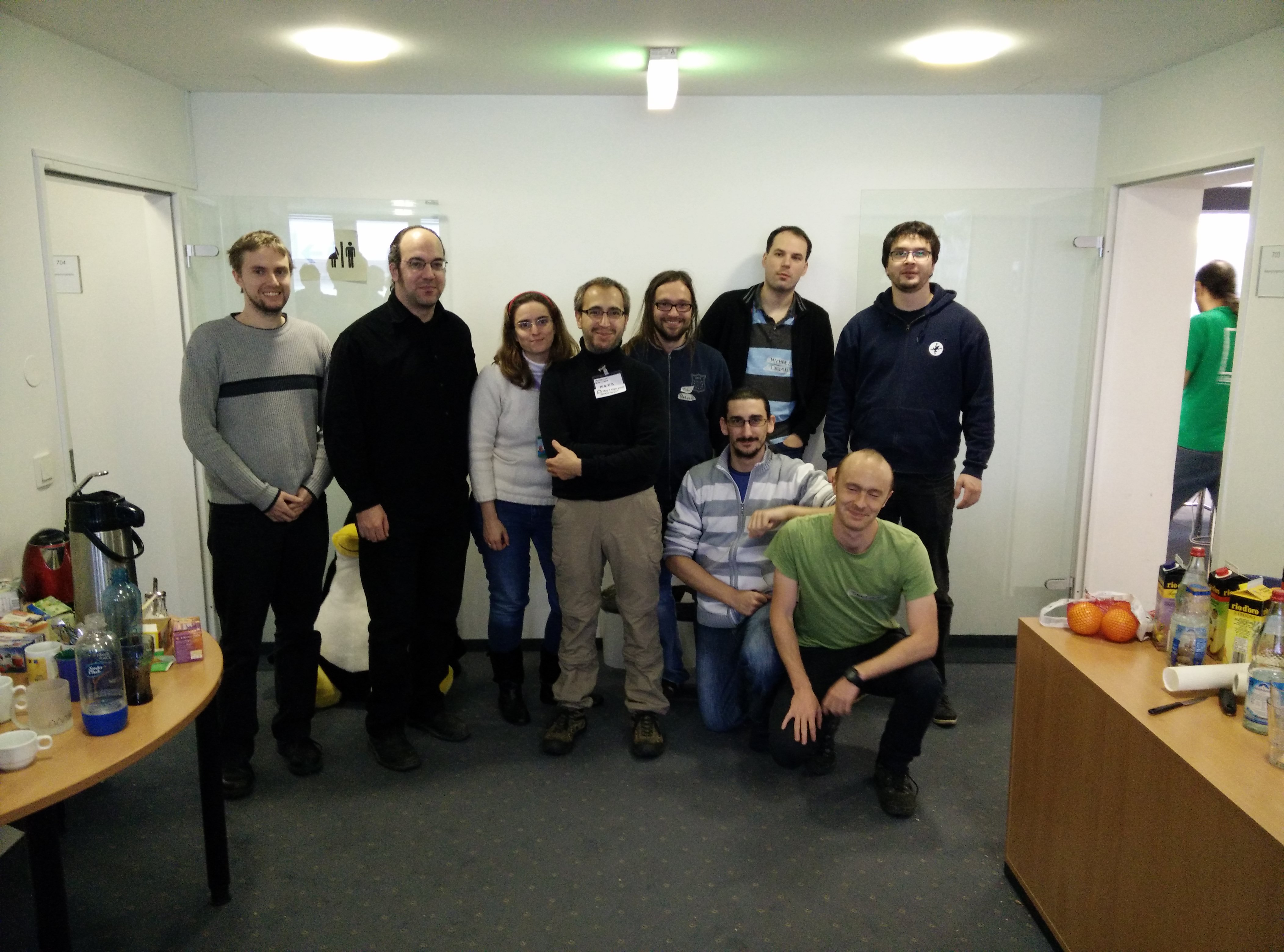 With the Debian Team