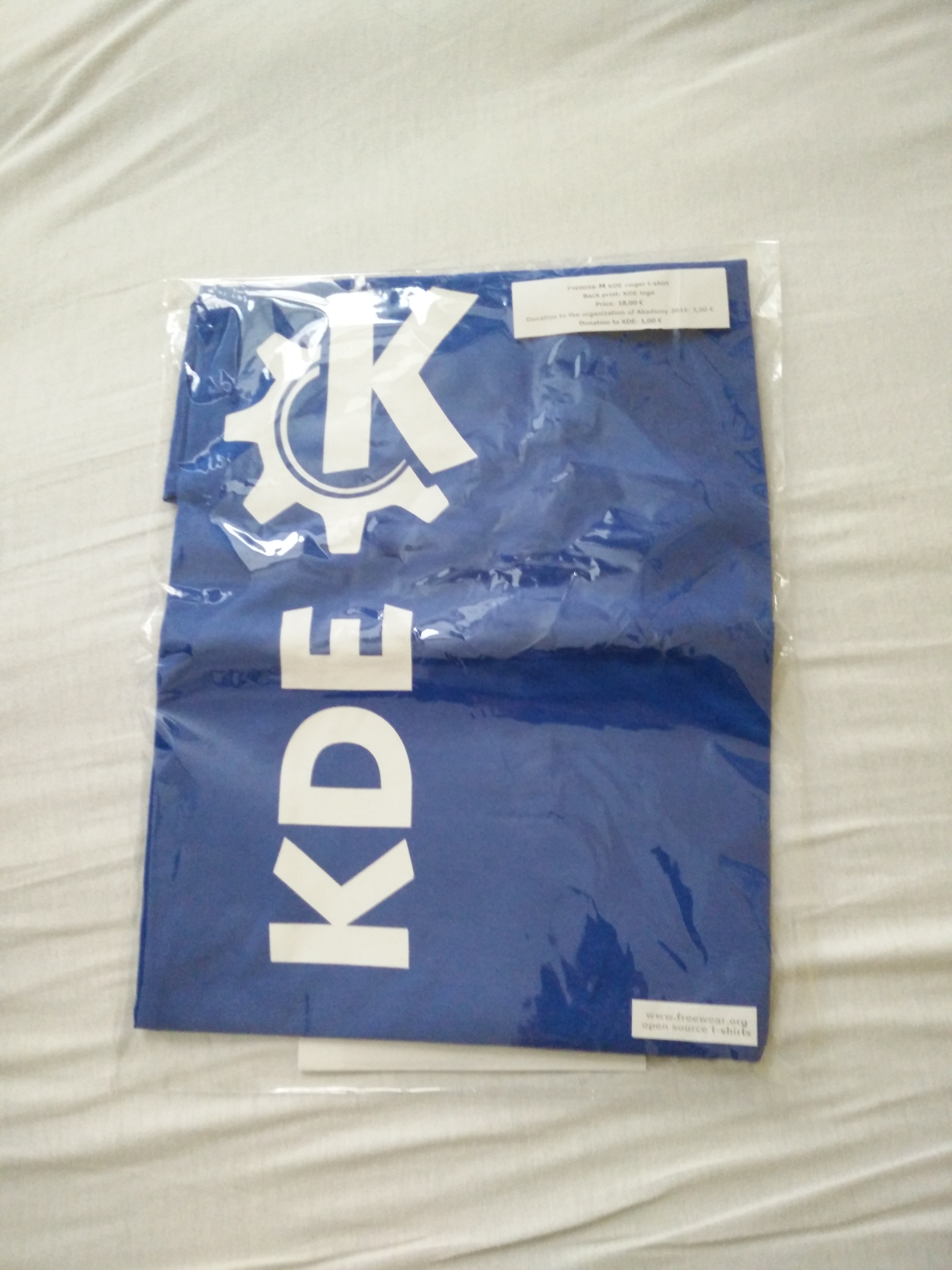 Blue KDE T-shirt
